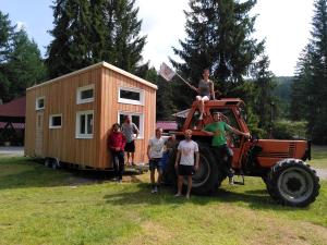Participants and Tiny House Photo