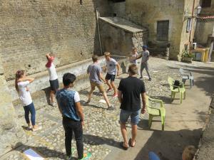 Group games in Calcata Photo