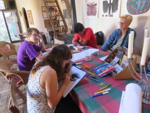 Art workshop in Calcata Photo