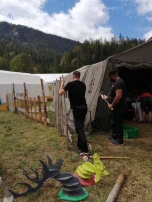 Volunteers at work Photo